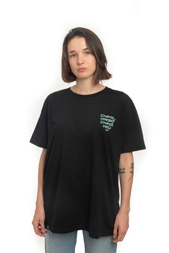 REMERA MANGA CORTA OVERSIZE - CAMBIOS