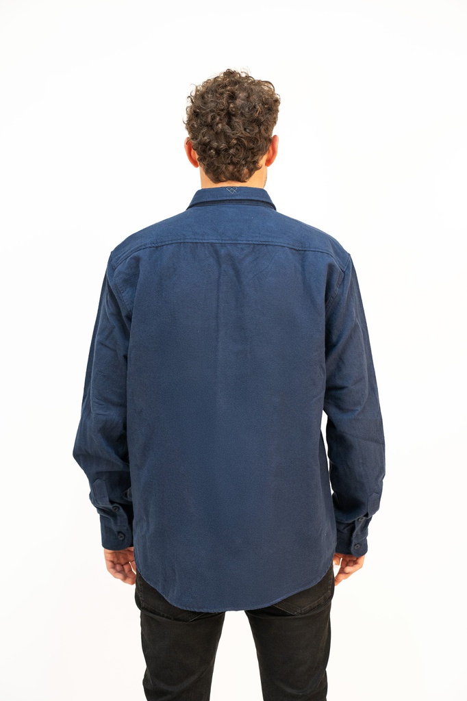 CAMISA VIYELA PESADA ML - CABIN AZUL