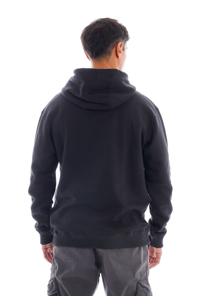 BUZO CANGURO CON CAPUCHA RELAXED FIT - CAOBA