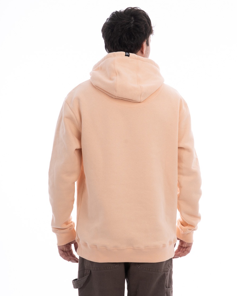 BUZO CANGURO CON CAPUCHA RELAXED FIT - TUNDRA CREAM