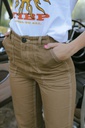 PANTALON GABARDINA MUJER - BAGGY 