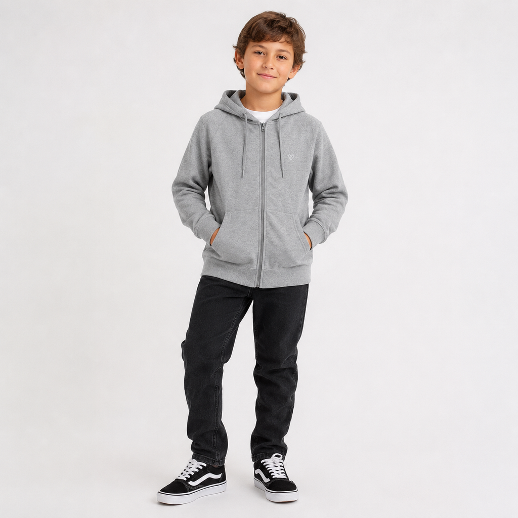CAMPERA CANGURO JUNIOR - GREY