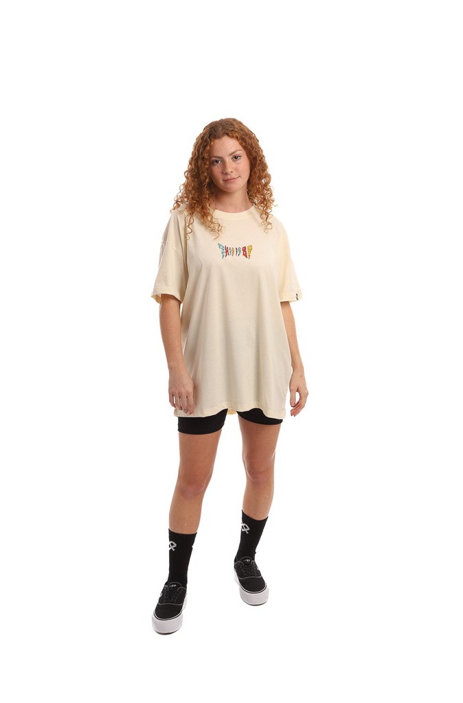 REMERA MANGA CORTA OVERSIZE - ARCOIRIS