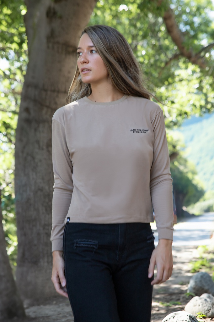 REMERA MANGAS LARGAS MUJER - CRUZ