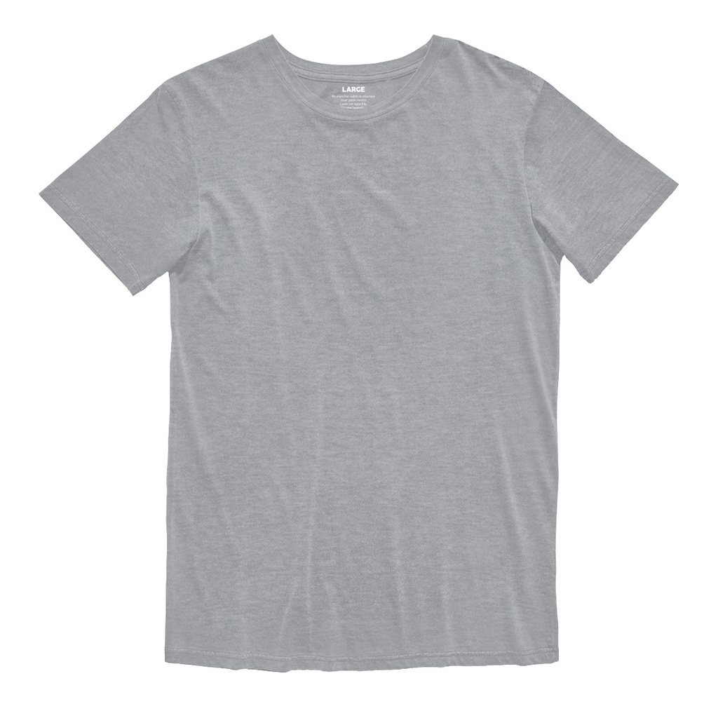 REMERA MANGA CORTA GENERICA - GRIS MELANGE