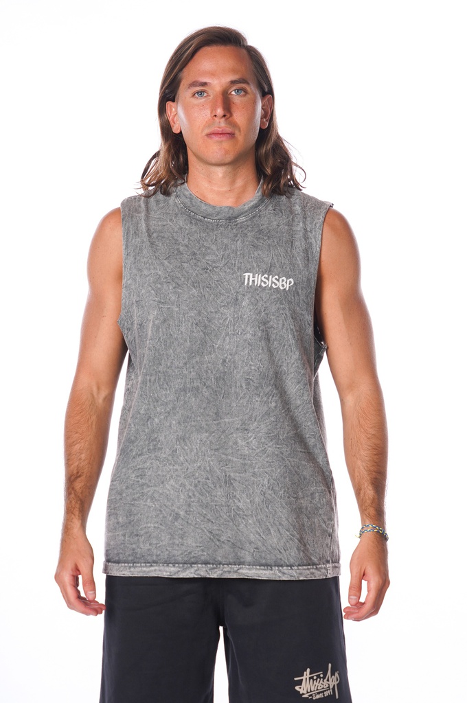 REMERA SIN MANGA RELAXED FIT - ISO STONE