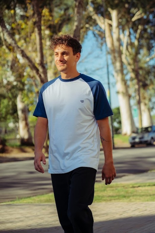 REMERA MANGA CORTA - SELVA AZUL