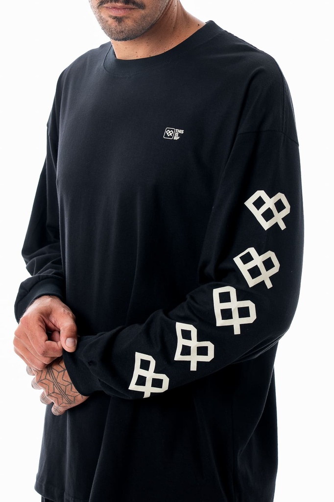 REMERA MANGA LARGA RELAXED FIT - CREW BP