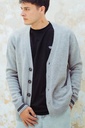 SWEATER CARDIGAN - SILVER