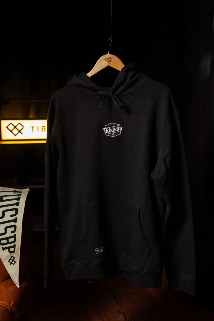 BUZO CANGURO CON CAPUCHA RELAXED FIT - BORDADOR