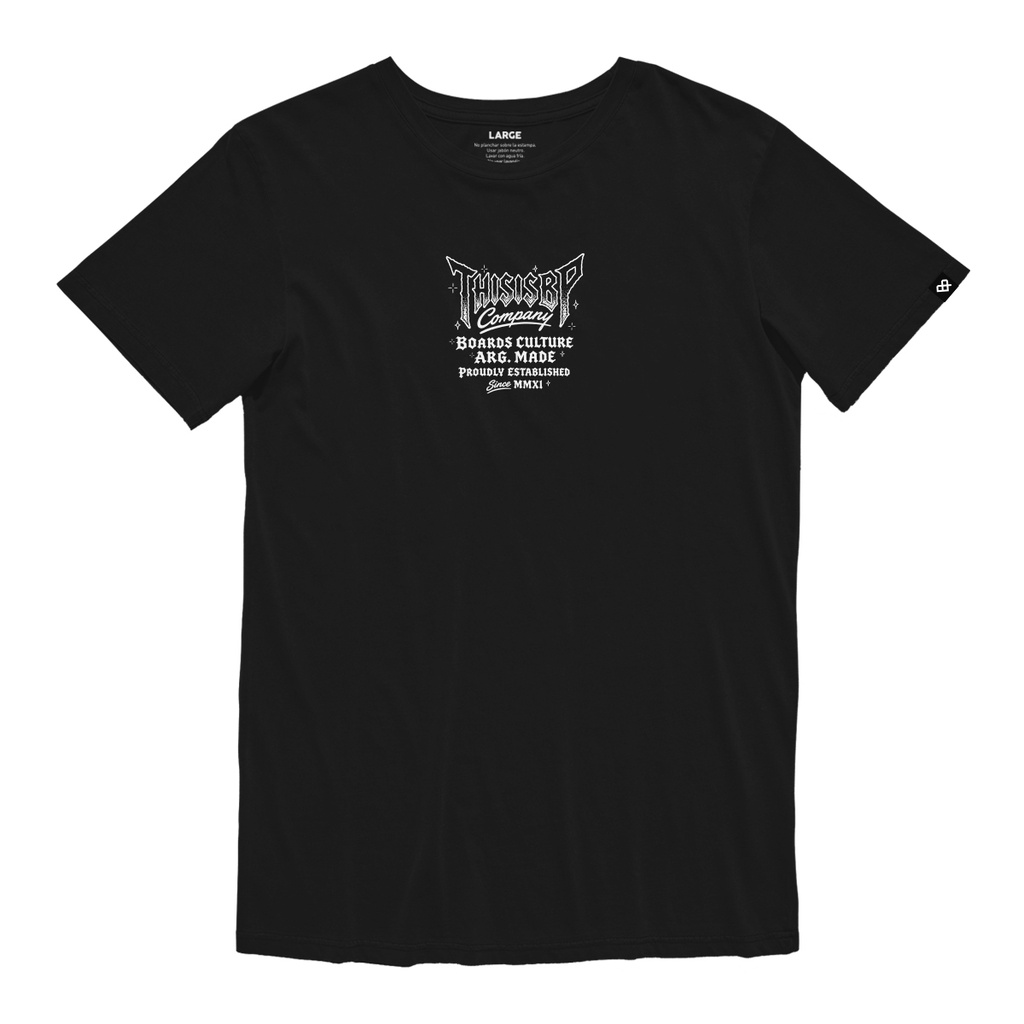 REMERA MANGA CORTA - CORE C BLACK