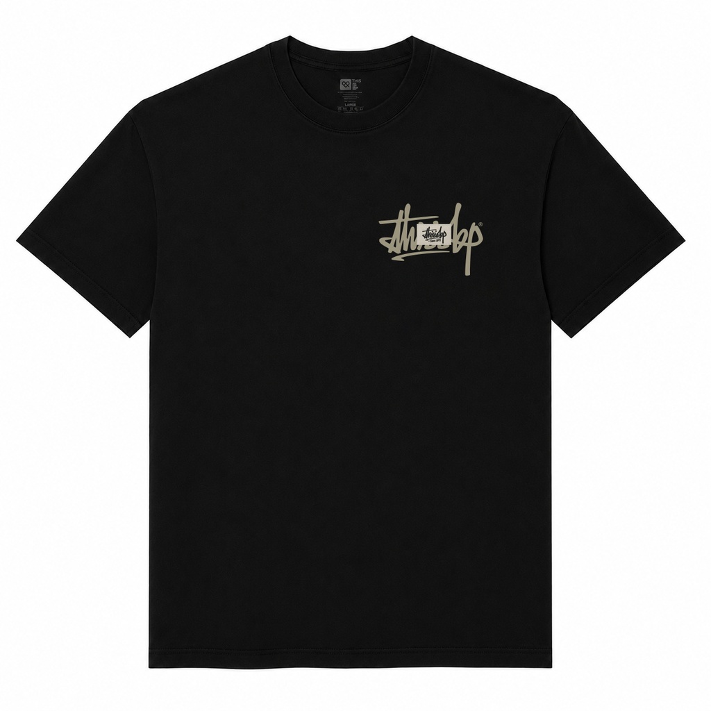 REMERA MANGA CORTA LOOSE FIT - STAMP & LABEL TEE