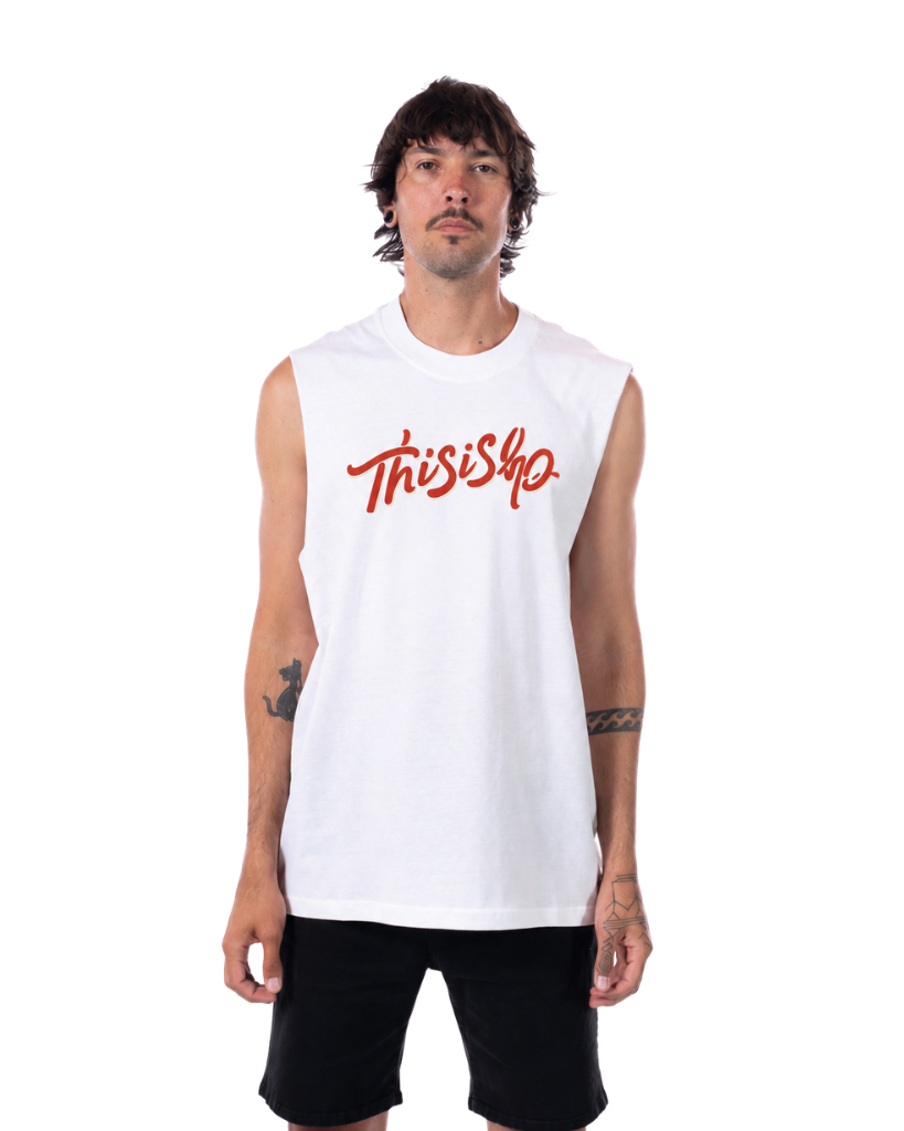 REMERA SIN MANGA - LETTERING
