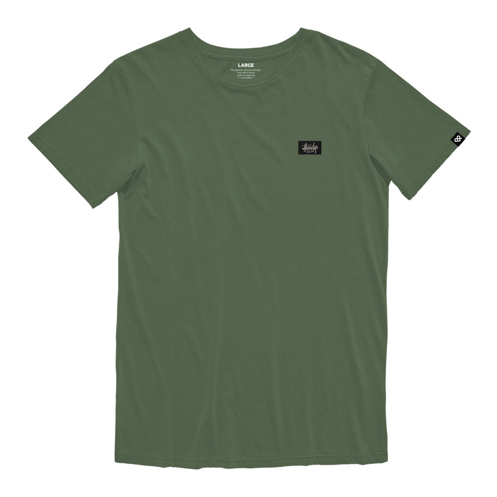 REMERA MANGA CORTA - LABEL VERDE