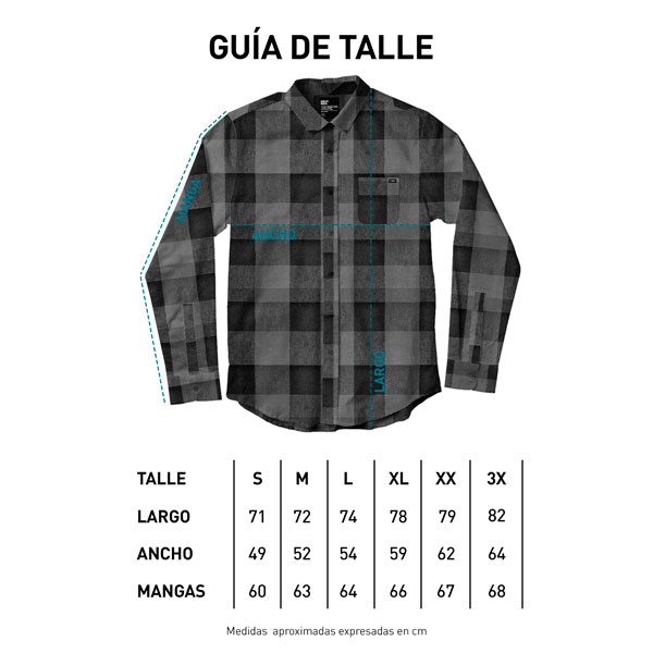 Tabla de talles camisa W23 (Shangai y Berlin)