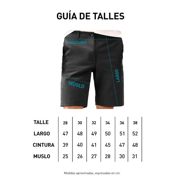 Tabla de talle Bermuda Marbella