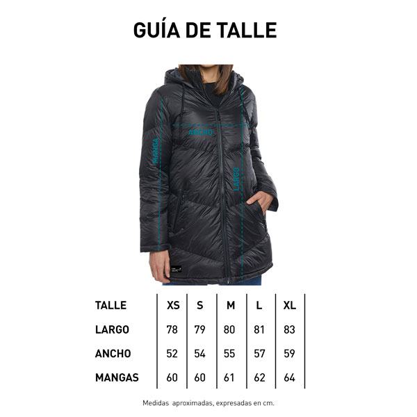 Tabla de talle Campera Notro W22