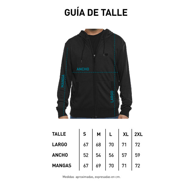 Tabla de talle campera SOBRIA W22