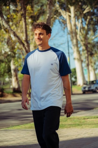 [031215G55] REMERA MANGA CORTA - SELVA AZUL