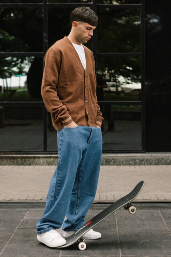 [081215028] SWEATER CARDIGAN - BROWN SUGAR