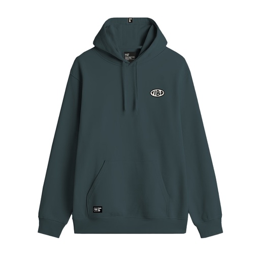[003215223] BUZO CANGURO CON CAPUCHA RELAXED FIT -  TUNDRA GREEN