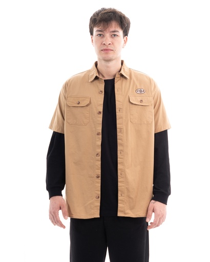 [082215237] CAMISA MANGAS CORTAS RELAXED - MANGUE